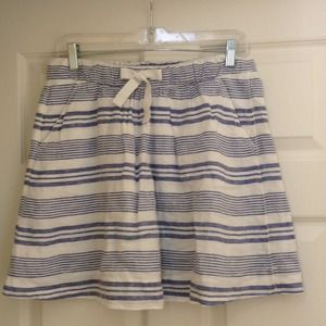 Just reduced ! Blue and white striped linen skirt