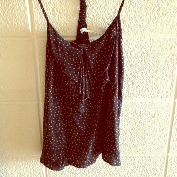 Black, racer back Kimche Blue silk tank