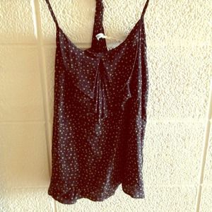 Black, racer back Kimche Blue silk tank