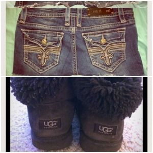 Ugg boots and rock revival shorts