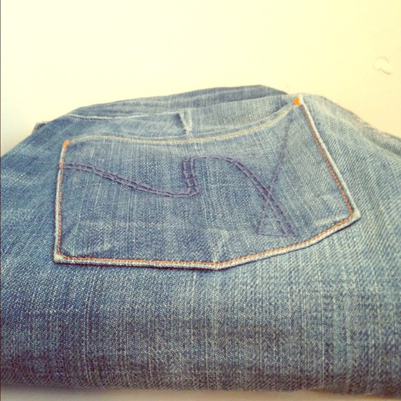 Medium was denim jeans
