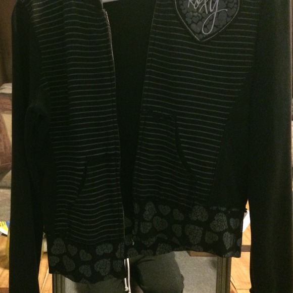 Cute black striped Roxy jacket - Picture 3 of 3