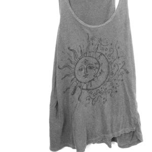Brandy Melville grey graphic tank top