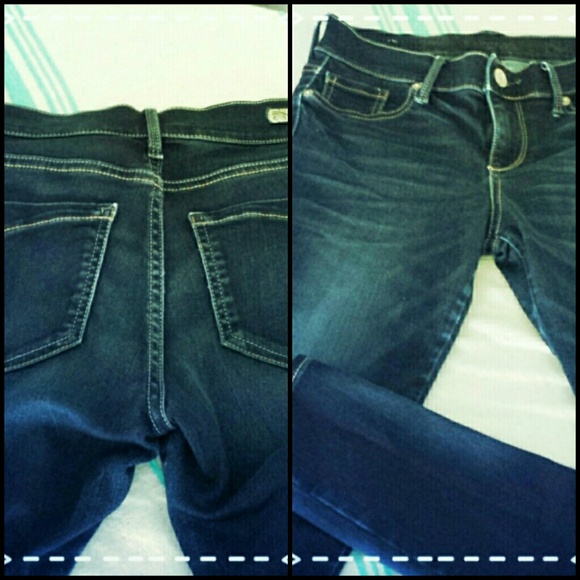 **DARK INDIGO EXPRESS SKINNY JEANS**