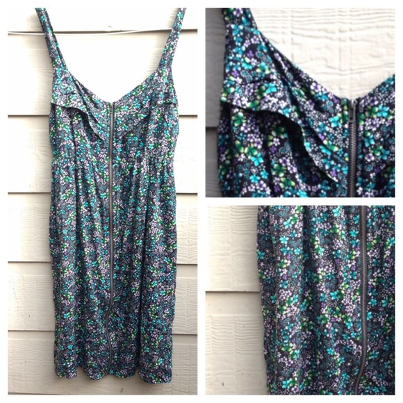Floral Zip Up Dress