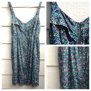 Floral Zip Up Dress