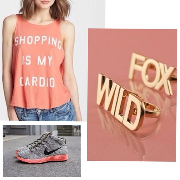 Wildfox Tops - 🎉HP 05/03🎉WILDFOX "Shopping is my Cardio" Tank
