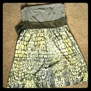 Strapless Dress by Johnny Martin