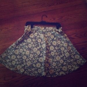 Floral circle skirt