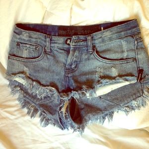 One Teaspoon Jean Shorts Sz 24