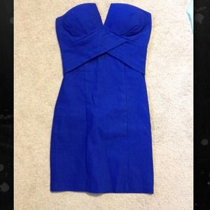 Royal blue hot dress