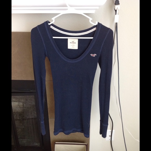 Hollister Tops - Long Sleeve Navy Blue Top from Hollister Hollister Tops - Long Sleeve Navy Blue Top from Hollister
