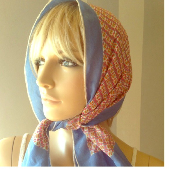 Jean Dessus Paris Accessories - Vintage silk scarf by Jean Desses Paris