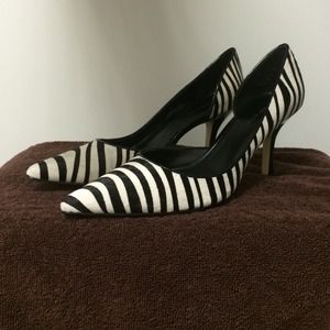 Anne Klein (never worn) zebra print (pony hair)
