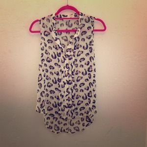 Cream Cheetah Patterned Top