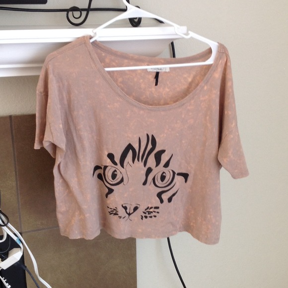 Pacsun Cat Face Croptop