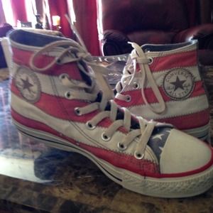 High top American flag converse