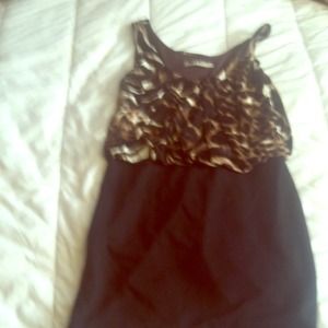 Animal print body hugging dress