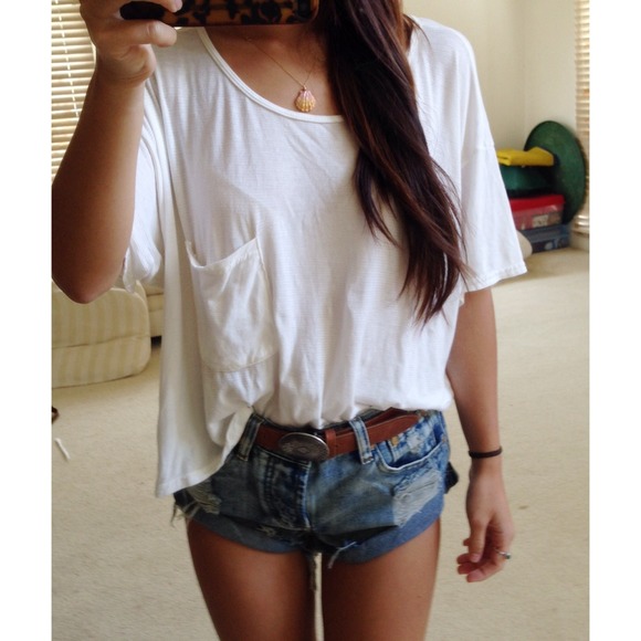 Two American Apparel pocket Ts