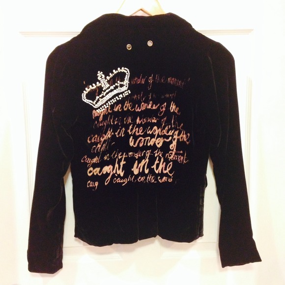 Burn' n Violet Velvet Blazer