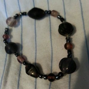 Sold !!! Handmade German purple beaded bracelet.