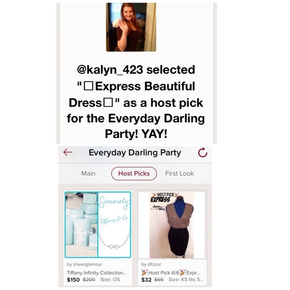 SOLD🎉Host Pick 6/6🎉Express Beautiful Dress🌟 - Picture 4 of 4