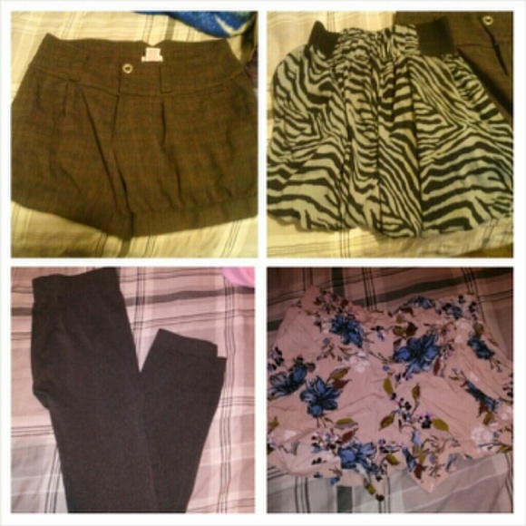 Bottoms. All size s. Top left is size 5