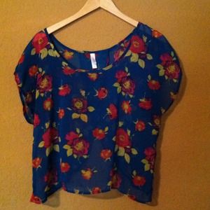 Sheer Crop-Tops with open back