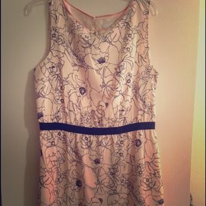 Pink and black dress