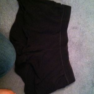Black maternity shorts