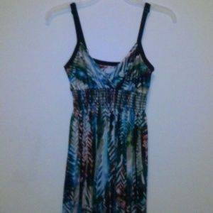 Beautiful Palm tree print tie dye maxi dress