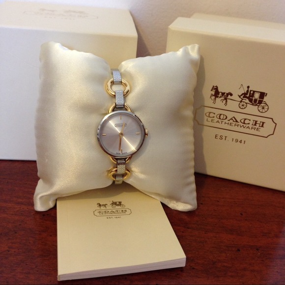 Coach Women's Carrie two-toned link watch.  NWOT.