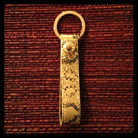 MARC JACOBS PYTHON LEATHER AND GOLD KEY LOOP