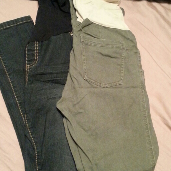 Two pairs skinny maternity bundle