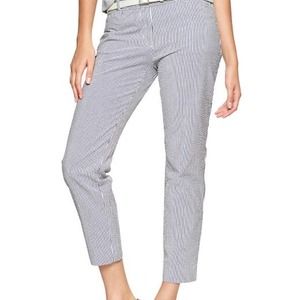 Gap slim cropped mini stripe seersucker pants