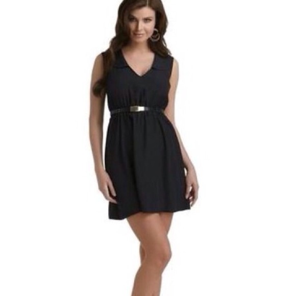 Black Georgette Day Dress