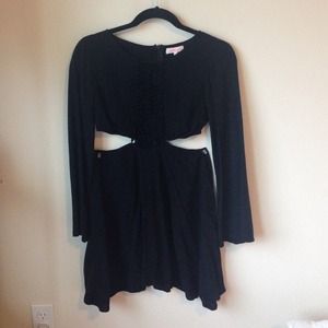 Pixie Market cutout bell sleeve dress