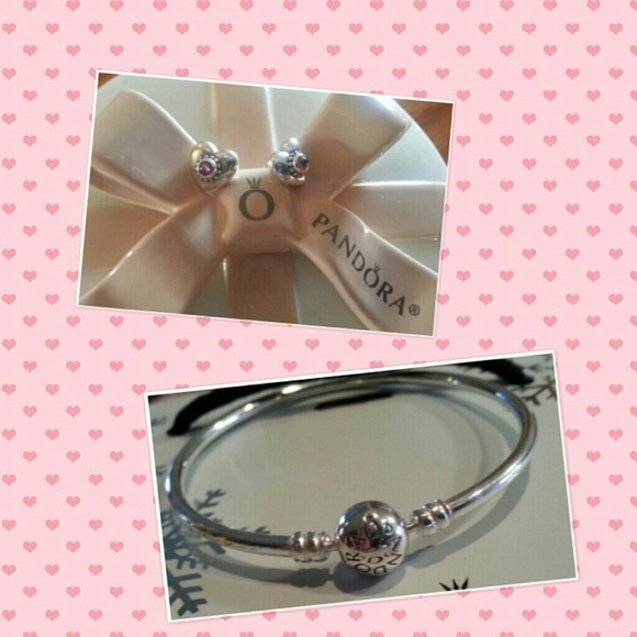 Pandora bangle and earings