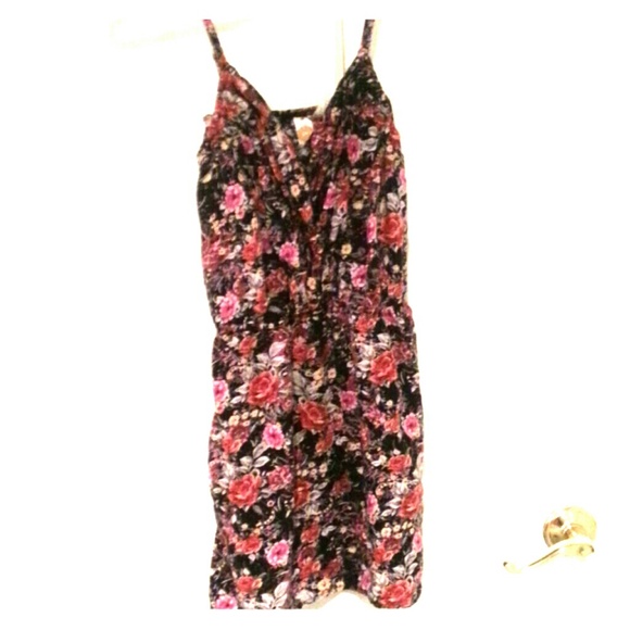 Flowered babydoll tanktop