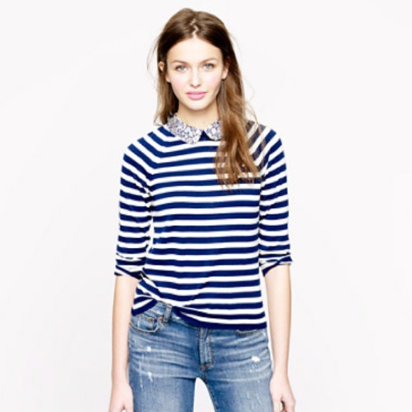 Jcrew liberty collared sweater