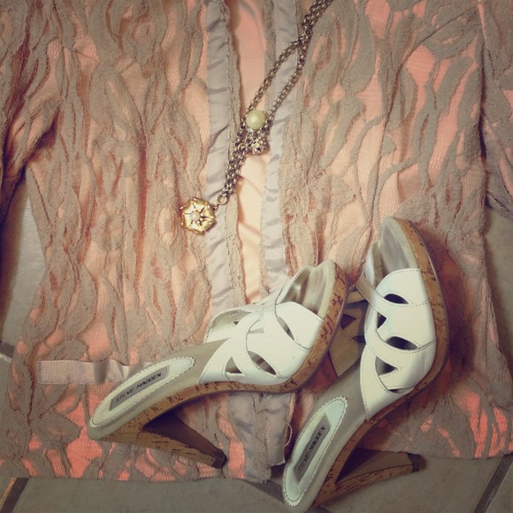 Cute Cork and Leather Steve Madden Heels