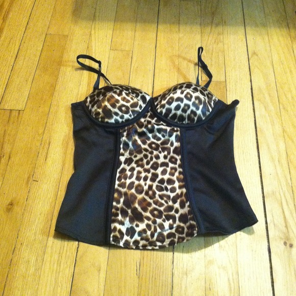 Leopard print corset top - Picture 1 of 3
