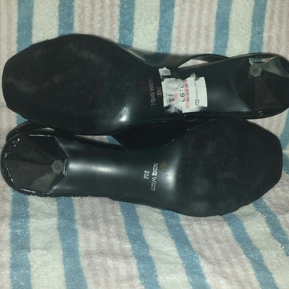 Escarpins Fausto Moretti Noir Daim - Talon Haut, Bout Ouvert, Taille 5M (neuf Avec Boîte)