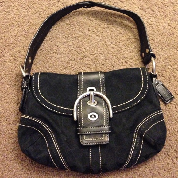 Black coach purse