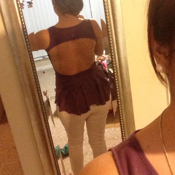 Backless purple top🌷