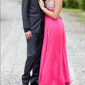 Size 8 prom pink prom dress