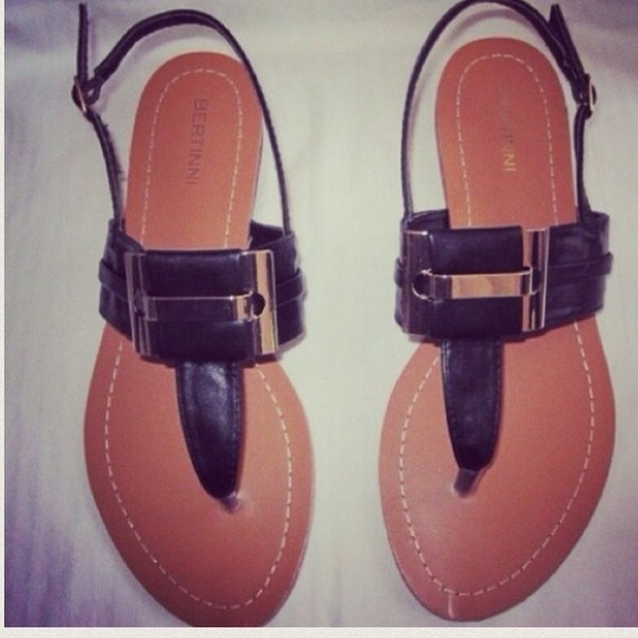 Cute Black & gold sandals