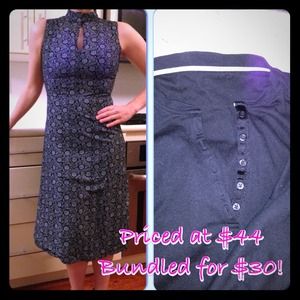 Bundle:  Floral print dress and Patagonia Henley.