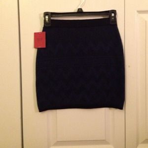 Mini sweater skirt