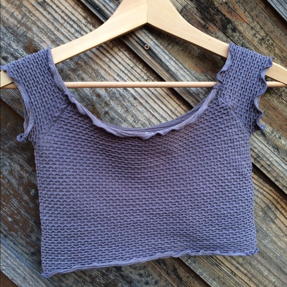 Free People Smocked Crop Top - Picture 2 of 4